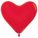 Sempertex Red 12-Inch Heart Latex Balloons, 50 Count