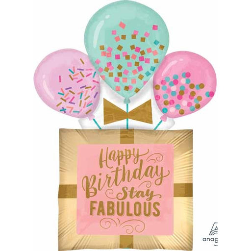 Fabulous Birthday Gift 32-Inch Shaped Foil Balloon