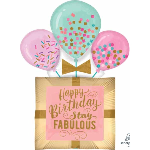 Fabulous Birthday Gift 32-Inch Shaped Foil Balloon