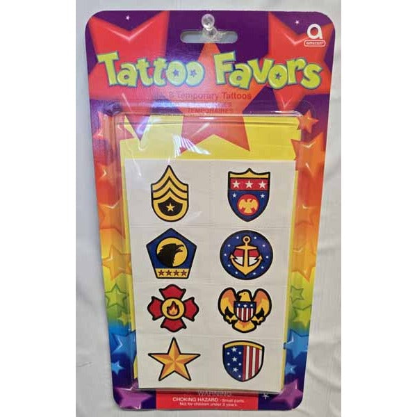 Heroes Tattoo Party Favors, 8 Pack