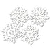 15-Inch Die-Cut Snowflakes, 4-Pack