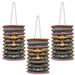 9-Inch Tiki Paper Lanterns, 3-Pack