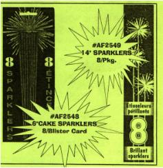 14 Inch Handheld Sparklers, 8 Pack