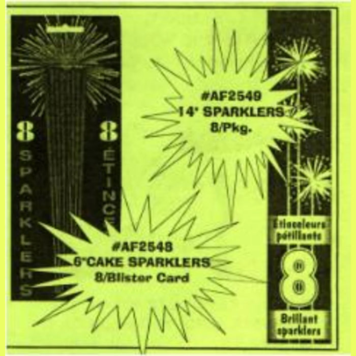 14-Inch Handheld Sparklers Pack of 8