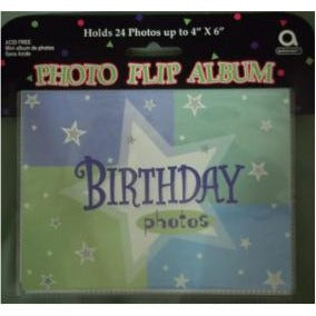 Birthday Shimmer Flip Photo Album
