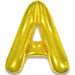 34-Inch Gold Letter A Foil Balloon