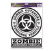 Zombie Outbreak Response Peel 'N Place Halloween Decoration
