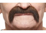 Brown and Red Costume Moustache