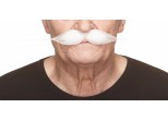 Long White Costume Moustache, 27 cm