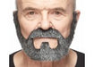 On Bail Salt and Pepper Moustache and Beard Set