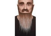 Black and Brown Beard, Mustache and Eyebrows Costume Set