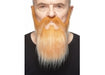 Strawberry Red and White Costume Moustache and Beard Set