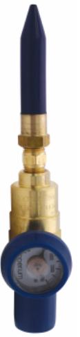 Latex Balloon Horizontal Tilt Valve with Pressure Gauge