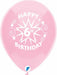 Funsational 12-Inch 6th Birthday Star Latex Balloons, 8 Count