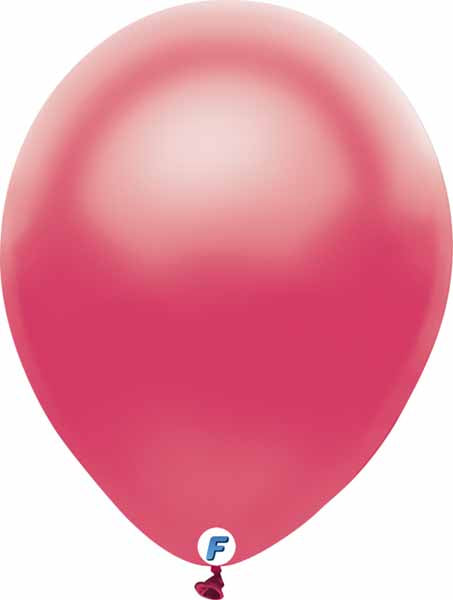 Funsational 12 Inch Pearl Fuchsia Latex Balloons, 100 Count
