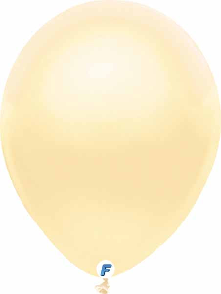 12 Inch Pearl Ivory Latex Balloons, 100 Count