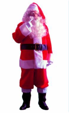 PLUSH SANTA SUIT XXL (58-62) RENTAL GRADE