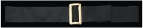 Adult Vinyl Santa Belt with Gold-Tone Slide Buckle