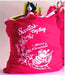 Red Tricot Santa Toy Bag