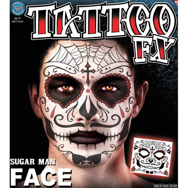 Tinsley Transfers Sugar Man Temporary Tattoos