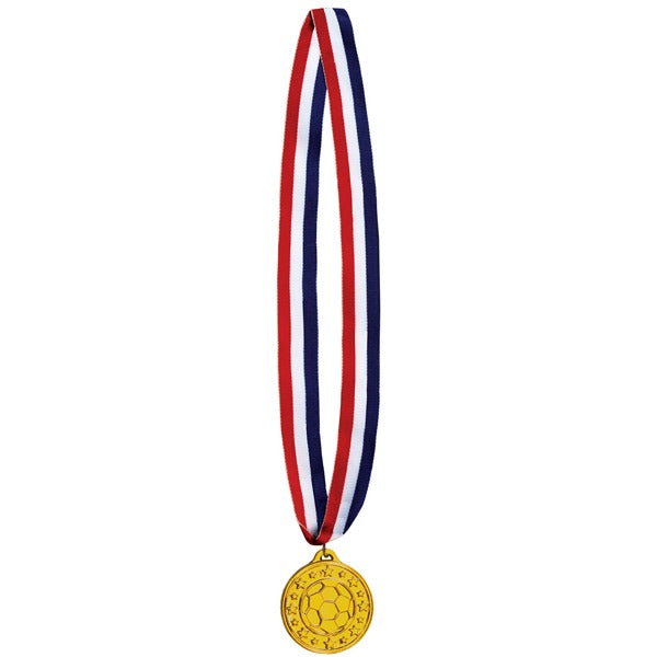 Soccer Medal with Ribbon
