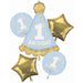 Mister 1st Birthday Foil Balloon Bouquet