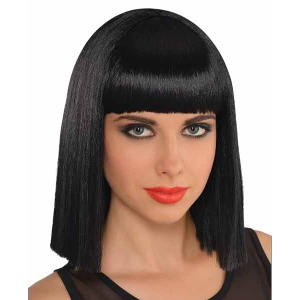 Black Blunt Bob Costume Wig