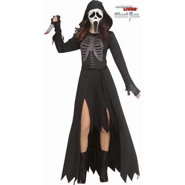 Skele-Stone Ghost Face Adult Costume, Medium 8/10
