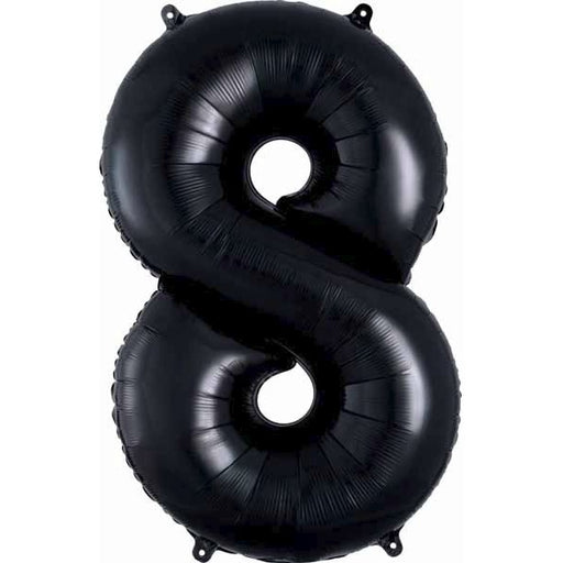Anagram 34 Inch Black Number 8 Foil Balloon
