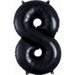 Anagram 34 Inch Black Number 8 Foil Balloon
