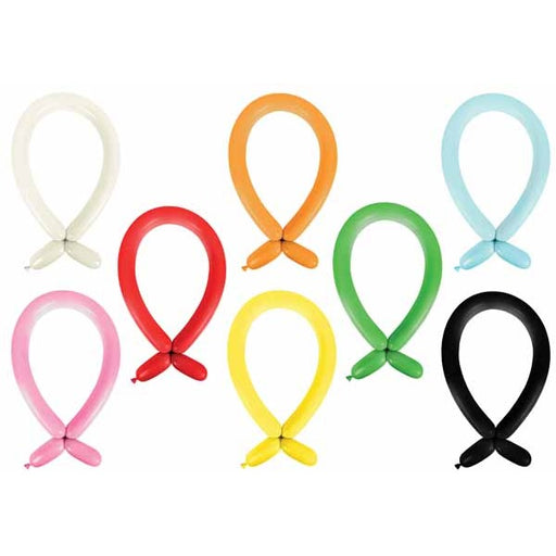 Anagram Classic Assortment 260 Latex Twisting Balloons, 100 Count