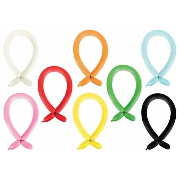 Anagram Classic Assortment 260 Latex Twisting Balloons, 100 Count