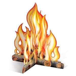 12-Inch 3D Campfire Centerpiece