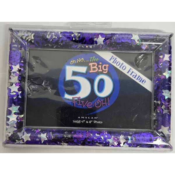Oh No... The Big 50 Confetti Frame