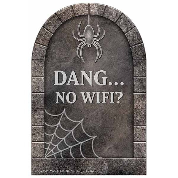 Dang... No WiFi? Comedy Halloween Tombstone Prop