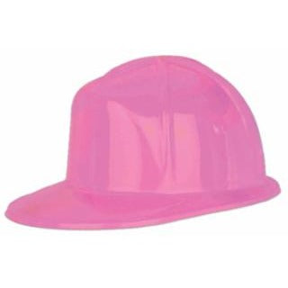 Pink Plastic Construction Helmet