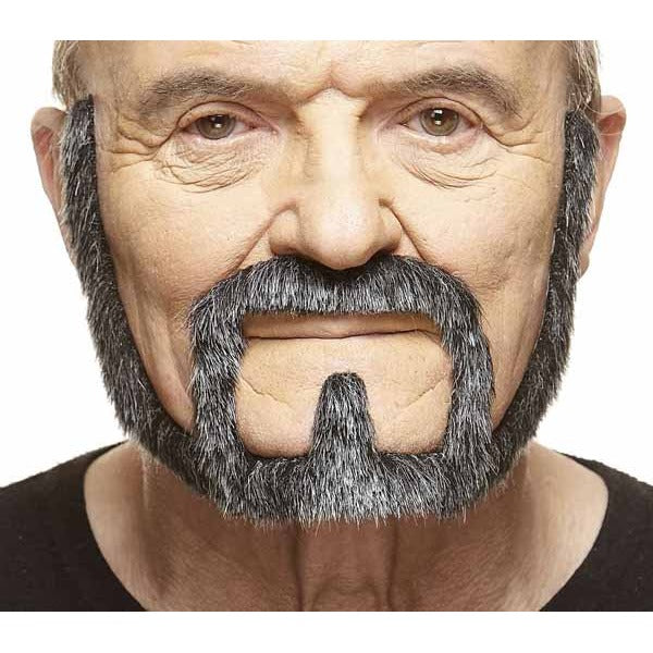 Salt and Pepper Costume Moustache and Beard Set