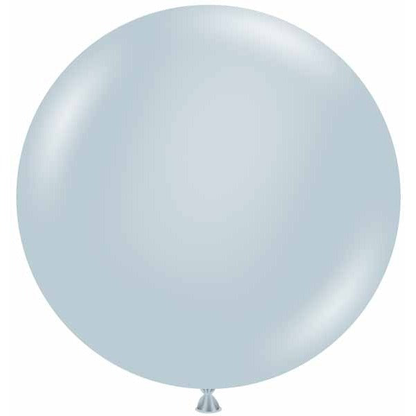 TUFTEX 24-Inch Fog Gray Latex Balloons, 25 Count