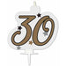 30th Birthday Milestone Candle