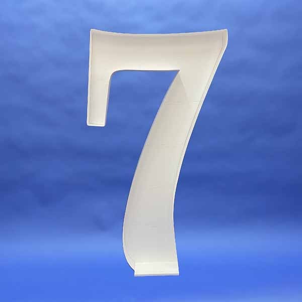 150 cm XL Number 7 Balloon Mosaic Frame