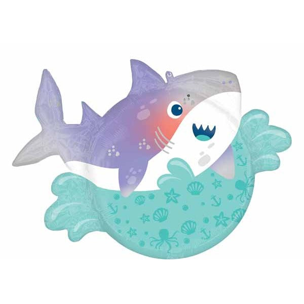 Shark Party 21-Inch Foil Balloon