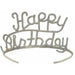 Glittered Happy Birthday Tiara