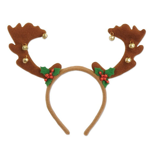 Reindeer Antlers Headband with Bells
