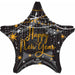 Midnight Hour Happy New Year Jumbo Star Foil Balloon