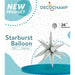 Decochamp 26-Inch Eucalyptus Grey Starburst Foil Balloon
