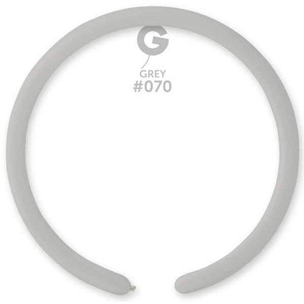 Gemar 160 Grey #070 Twisting Balloons, 50 Pack