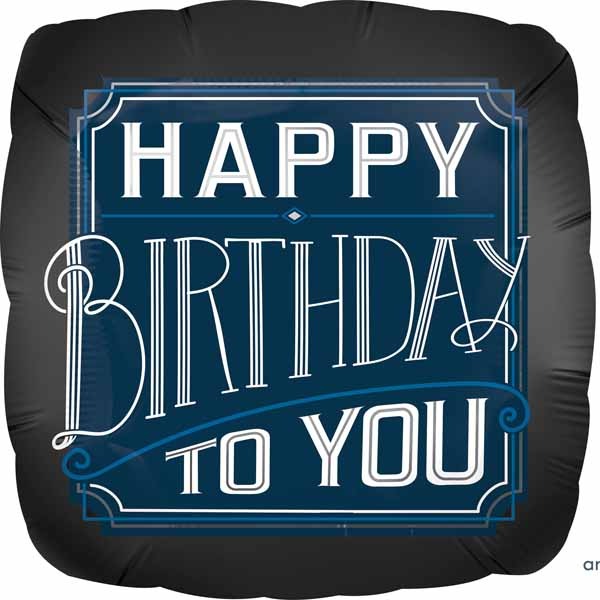 Happy Birthday Jumbo Square Foil Balloon