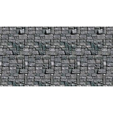 Stone Wall Backdrop, 4 ft x 30 ft