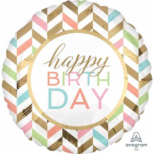 Pastel Celebration Happy Birthday Jumbo Foil Balloon