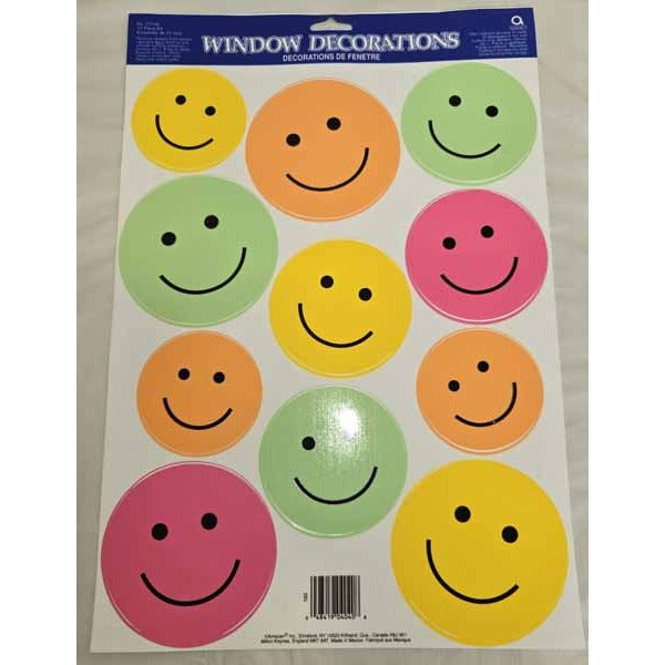 Smiles Vinyl Decorations, 11 Pieces